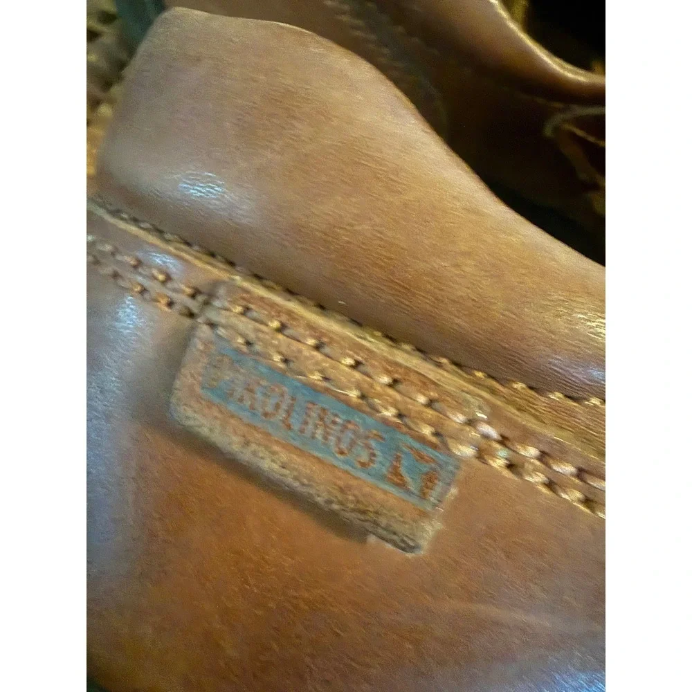 Pikolinos Mens Brown Leather Fisherman Sandals Closed Toe Hook Loop Size 42